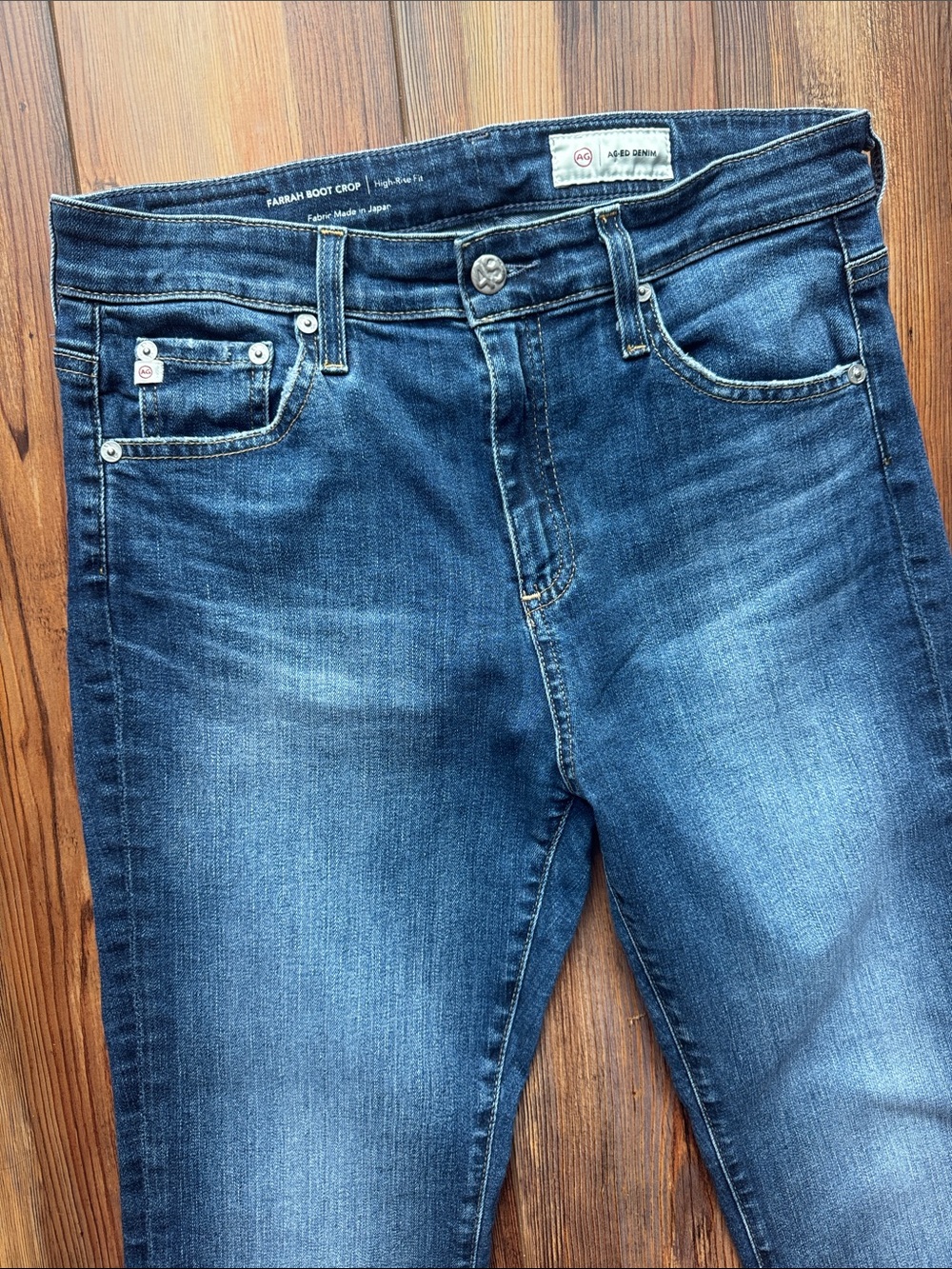 AG Adriano Goldschmied Farrah Boot Crop Jeans Women’s Size 28 - Picture 3 of 8